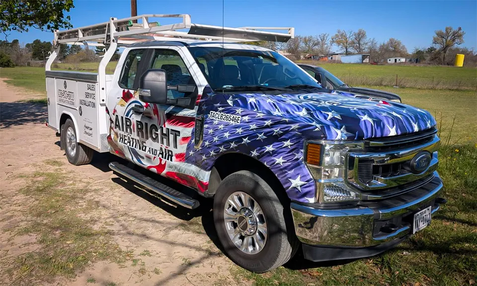 The Air Right fleet of service vehicles are ready to take care of your HVAC emergency.